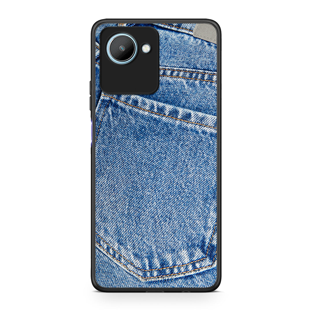 Θήκη Realme C30 Jeans Pocket από τη Smartfits με σχέδιο στο πίσω μέρος και μαύρο περίβλημα | Realme C30 Jeans Pocket Case with Colorful Back and Black Bezels