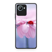 Thumbnail for Θήκη Realme C30 Ladybug Flower από τη Smartfits με σχέδιο στο πίσω μέρος και μαύρο περίβλημα | Realme C30 Ladybug Flower Case with Colorful Back and Black Bezels