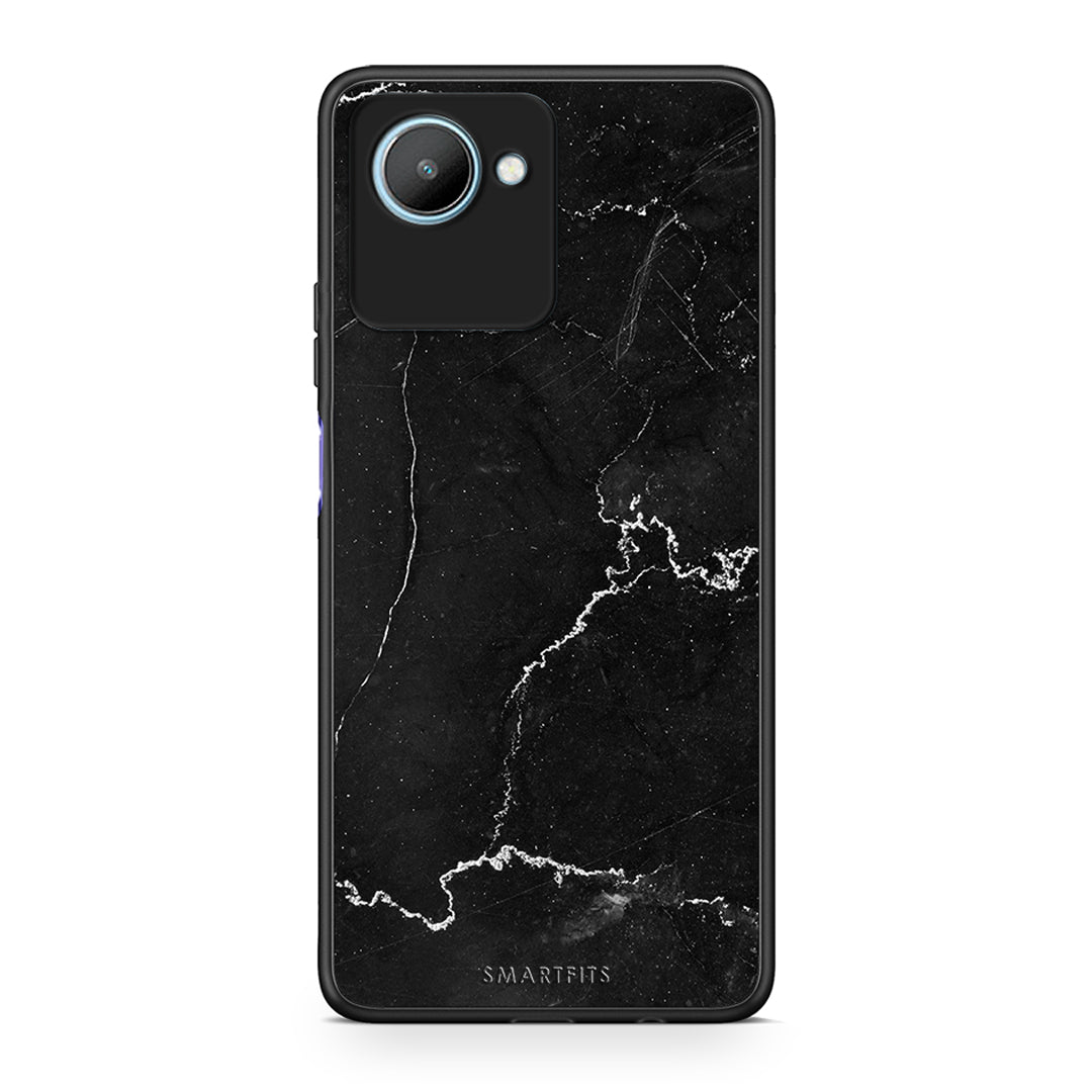 Θήκη Realme C30 Marble Black από τη Smartfits με σχέδιο στο πίσω μέρος και μαύρο περίβλημα | Realme C30 Marble Black Case with Colorful Back and Black Bezels