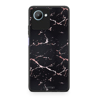 Thumbnail for Θήκη Realme C30 Marble Black Rosegold από τη Smartfits με σχέδιο στο πίσω μέρος και μαύρο περίβλημα | Realme C30 Marble Black Rosegold Case with Colorful Back and Black Bezels