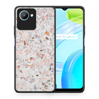 Thumbnail for Θήκη Realme C30 Marble Terrazzo από τη Smartfits με σχέδιο στο πίσω μέρος και μαύρο περίβλημα | Realme C30 Marble Terrazzo Case with Colorful Back and Black Bezels