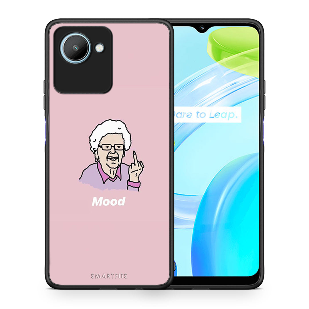 Θήκη Realme C30 PopArt Mood από τη Smartfits με σχέδιο στο πίσω μέρος και μαύρο περίβλημα | Realme C30 PopArt Mood Case with Colorful Back and Black Bezels