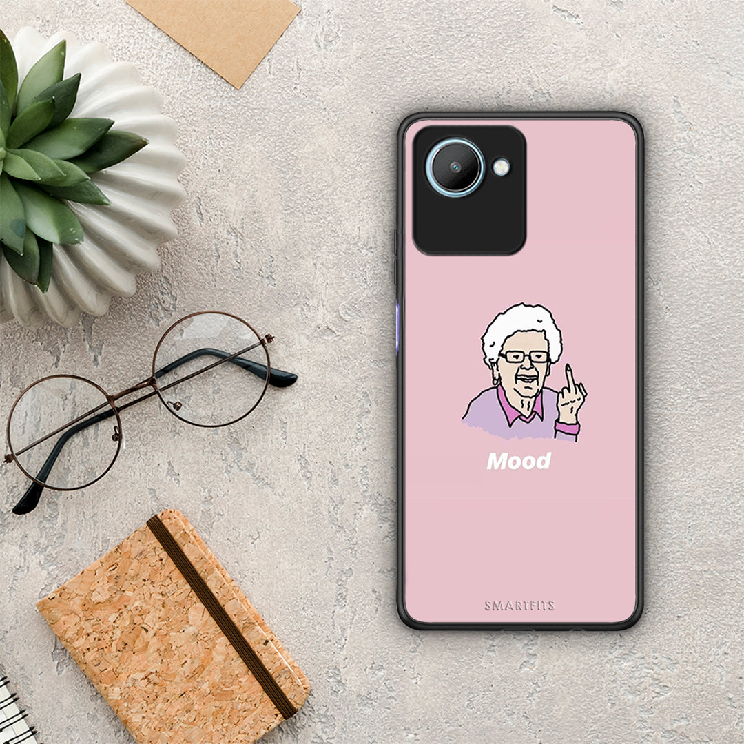 Θήκη Realme C30 PopArt Mood από τη Smartfits με σχέδιο στο πίσω μέρος και μαύρο περίβλημα | Realme C30 PopArt Mood Case with Colorful Back and Black Bezels