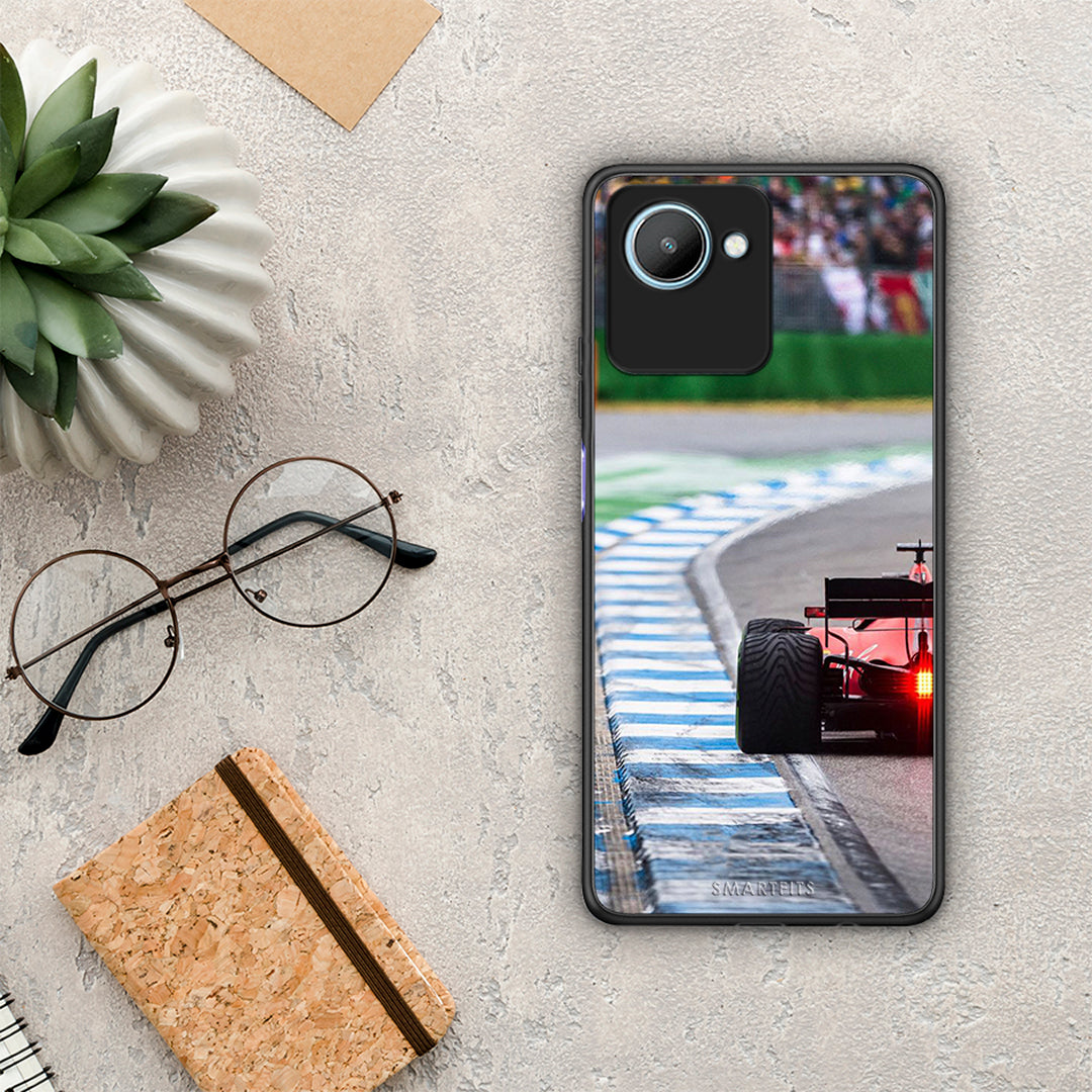 Θήκη Realme C30 Racing Vibes από τη Smartfits με σχέδιο στο πίσω μέρος και μαύρο περίβλημα | Realme C30 Racing Vibes Case with Colorful Back and Black Bezels