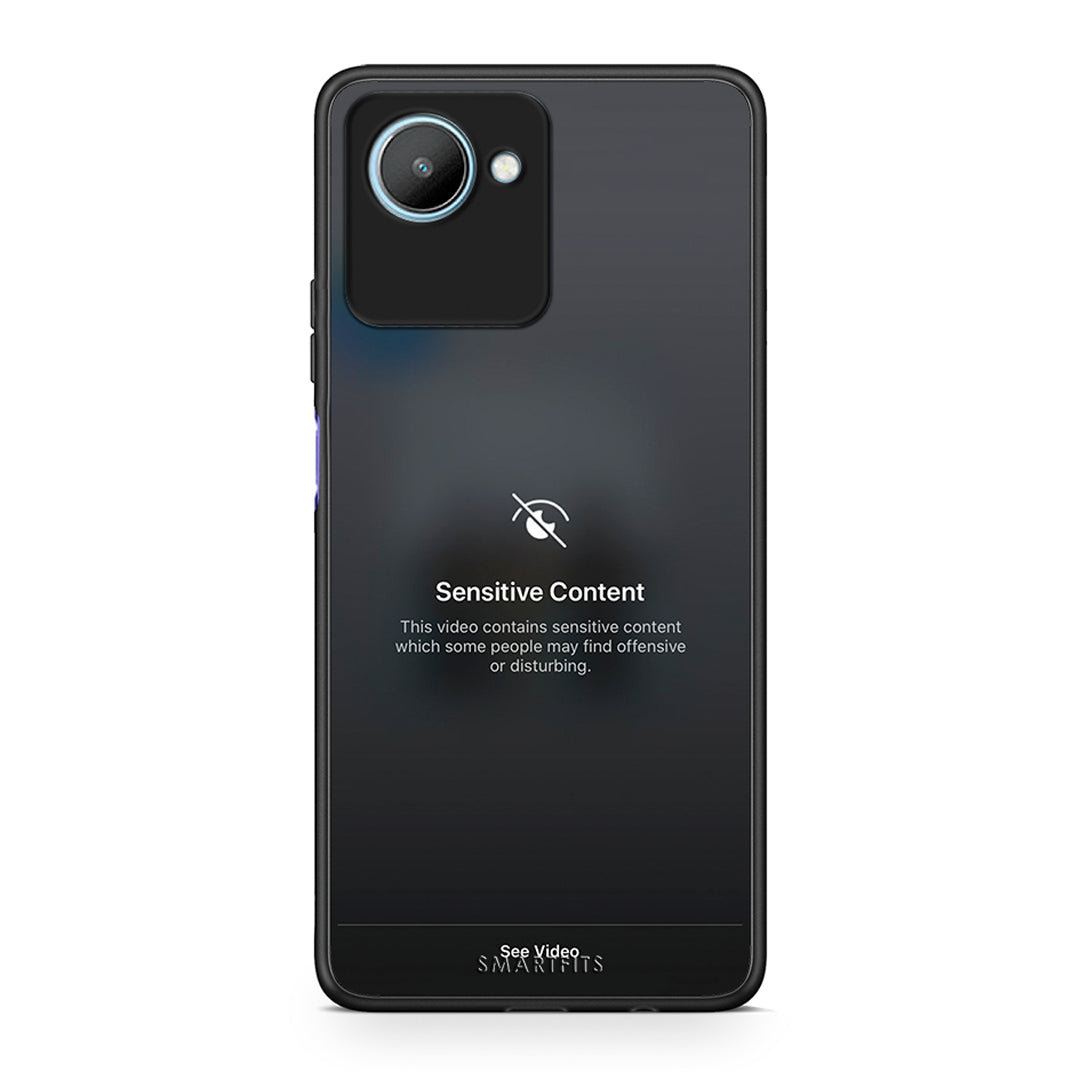 Θήκη Realme C30 Sensitive Content από τη Smartfits με σχέδιο στο πίσω μέρος και μαύρο περίβλημα | Realme C30 Sensitive Content Case with Colorful Back and Black Bezels