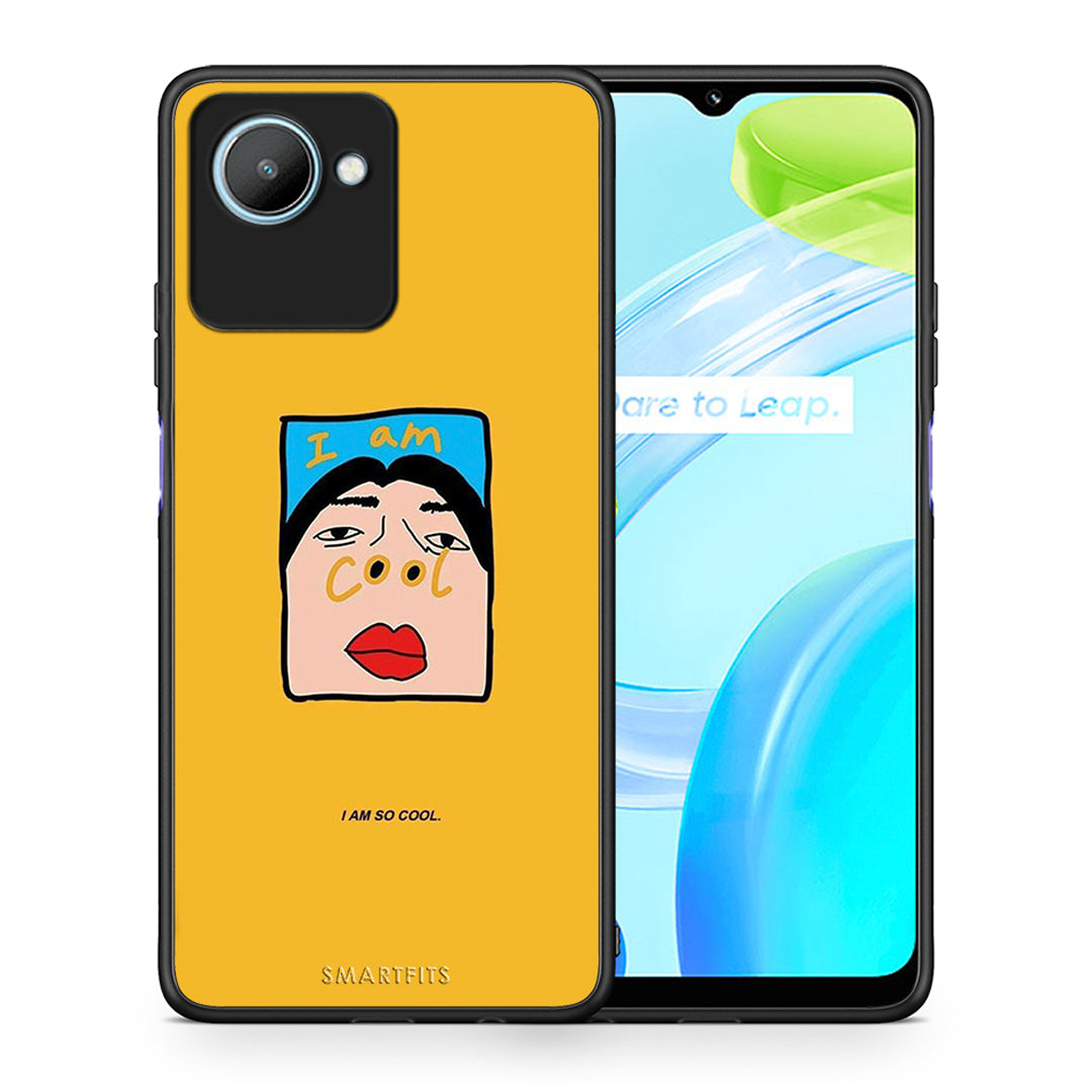 Θήκη Realme C30 So Cool από τη Smartfits με σχέδιο στο πίσω μέρος και μαύρο περίβλημα | Realme C30 So Cool Case with Colorful Back and Black Bezels