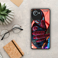 Thumbnail for Θήκη Realme C30 Spider Hand από τη Smartfits με σχέδιο στο πίσω μέρος και μαύρο περίβλημα | Realme C30 Spider Hand Case with Colorful Back and Black Bezels