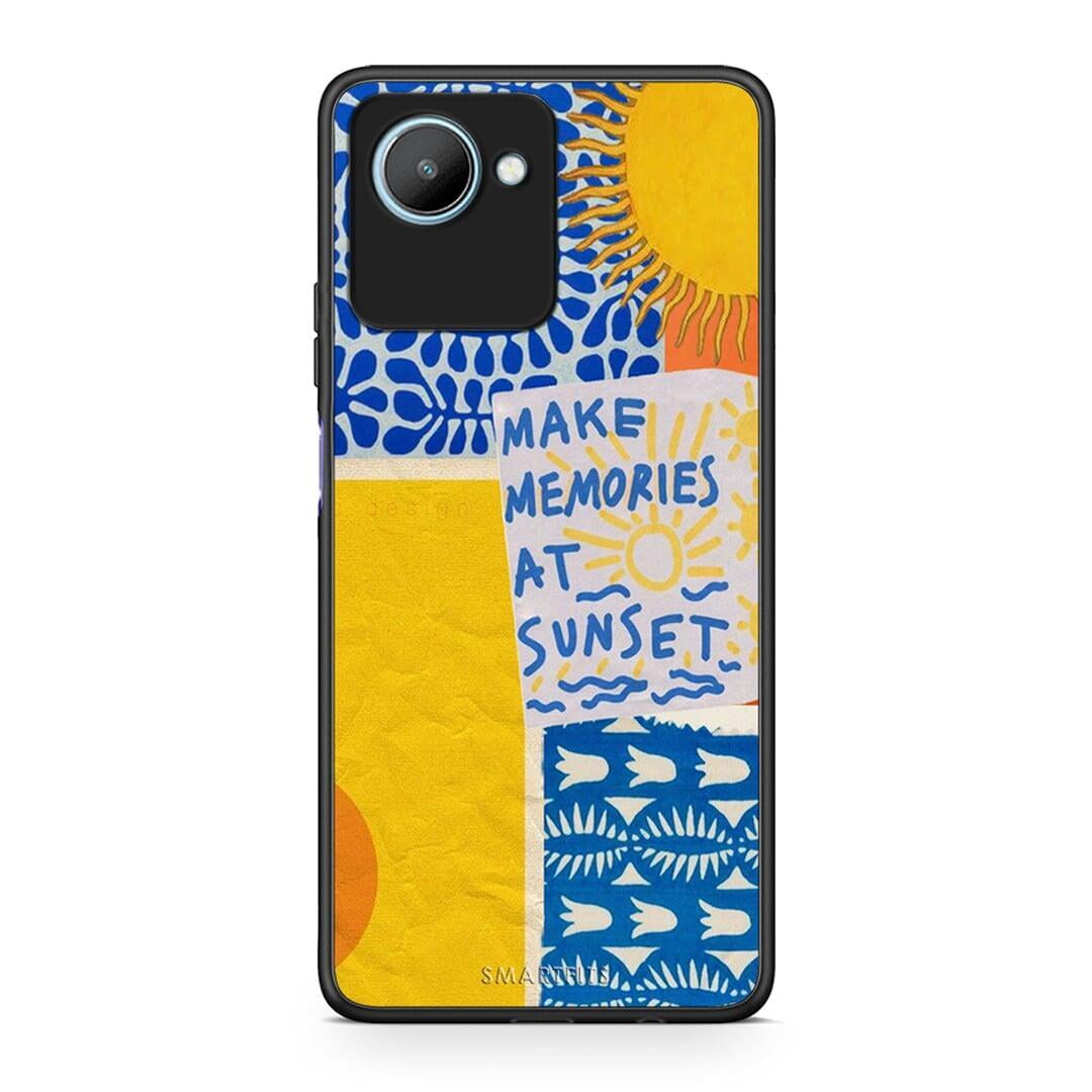 Θήκη Realme C30 Sunset Memories από τη Smartfits με σχέδιο στο πίσω μέρος και μαύρο περίβλημα | Realme C30 Sunset Memories Case with Colorful Back and Black Bezels