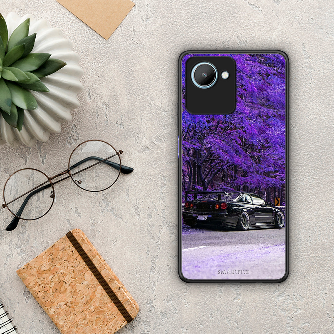 Θήκη Realme C30 Super Car από τη Smartfits με σχέδιο στο πίσω μέρος και μαύρο περίβλημα | Realme C30 Super Car Case with Colorful Back and Black Bezels