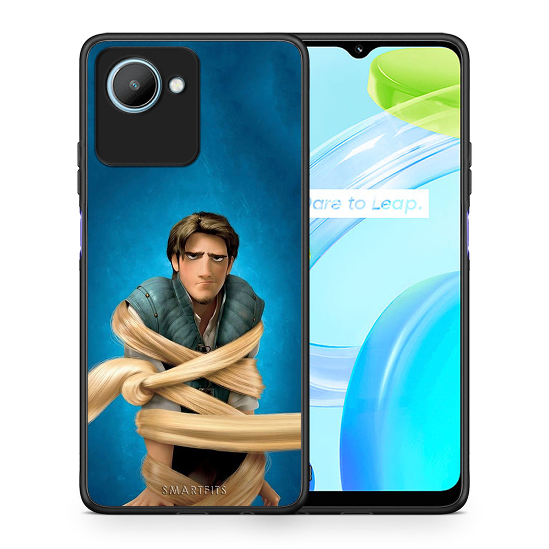 Θήκη Realme C30 Tangled 1 από τη Smartfits με σχέδιο στο πίσω μέρος και μαύρο περίβλημα | Realme C30 Tangled 1 Case with Colorful Back and Black Bezels