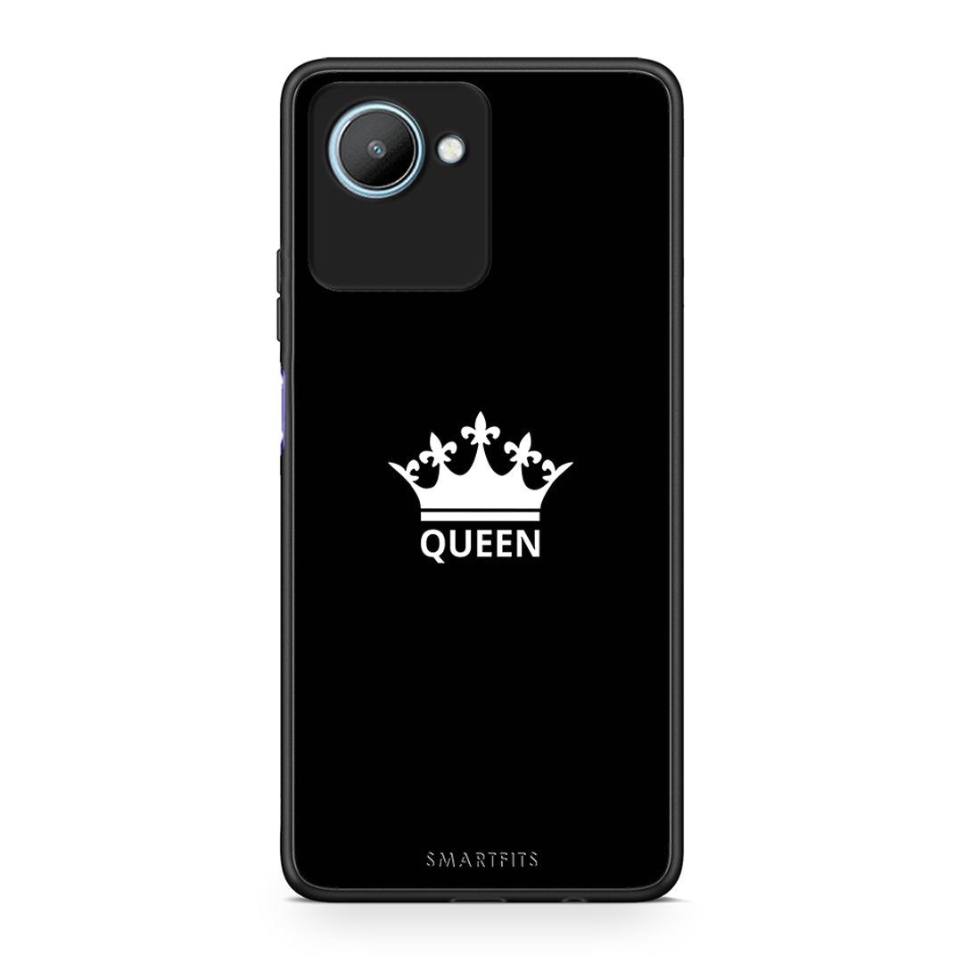 Θήκη Realme C30 Valentine Queen από τη Smartfits με σχέδιο στο πίσω μέρος και μαύρο περίβλημα | Realme C30 Valentine Queen Case with Colorful Back and Black Bezels