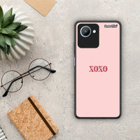 Thumbnail for Θήκη Realme C30 XOXO Love από τη Smartfits με σχέδιο στο πίσω μέρος και μαύρο περίβλημα | Realme C30 XOXO Love Case with Colorful Back and Black Bezels