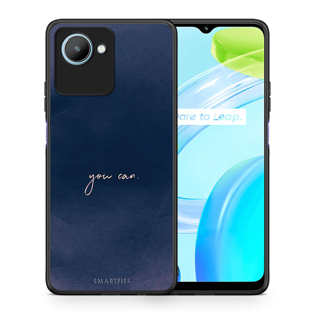 Θήκη Realme C30 You Can από τη Smartfits με σχέδιο στο πίσω μέρος και μαύρο περίβλημα | Realme C30 You Can Case with Colorful Back and Black Bezels