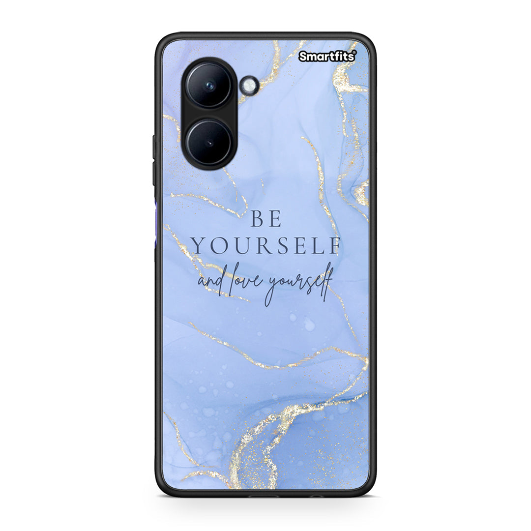 Θήκη Realme C33 Be Yourself από τη Smartfits με σχέδιο στο πίσω μέρος και μαύρο περίβλημα | Realme C33 Be Yourself Case with Colorful Back and Black Bezels