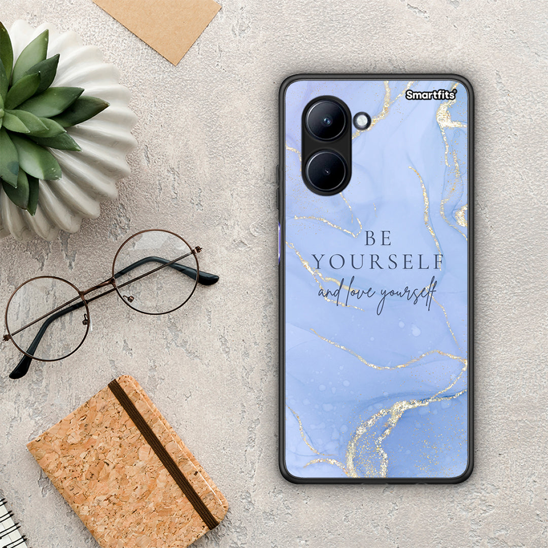 Θήκη Realme C33 Be Yourself από τη Smartfits με σχέδιο στο πίσω μέρος και μαύρο περίβλημα | Realme C33 Be Yourself Case with Colorful Back and Black Bezels