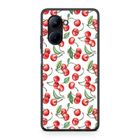 Thumbnail for Θήκη Realme C33 Cherry Summer από τη Smartfits με σχέδιο στο πίσω μέρος και μαύρο περίβλημα | Realme C33 Cherry Summer Case with Colorful Back and Black Bezels