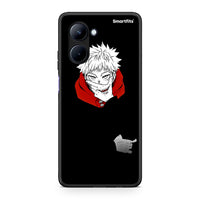 Thumbnail for Θήκη Realme C33 Itadori Anime από τη Smartfits με σχέδιο στο πίσω μέρος και μαύρο περίβλημα | Realme C33 Itadori Anime Case with Colorful Back and Black Bezels