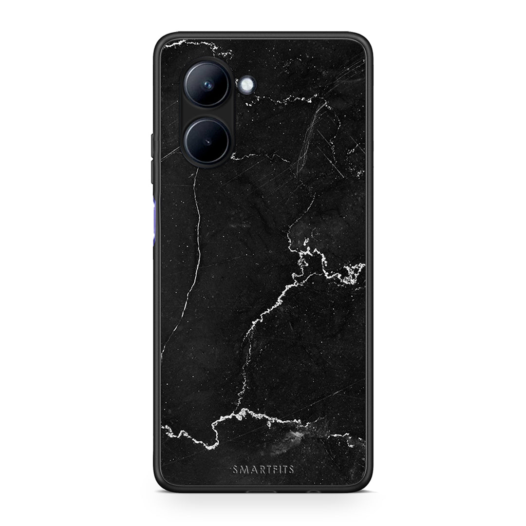 Θήκη Realme C33 Marble Black από τη Smartfits με σχέδιο στο πίσω μέρος και μαύρο περίβλημα | Realme C33 Marble Black Case with Colorful Back and Black Bezels