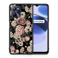 Thumbnail for Θήκη Realme C35 Wild Roses Flower από τη Smartfits με σχέδιο στο πίσω μέρος και μαύρο περίβλημα | Realme C35 Wild Roses Flower case with colorful back and black bezels