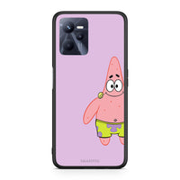 Thumbnail for Realme C35 Friends Patrick θήκη από τη Smartfits με σχέδιο στο πίσω μέρος και μαύρο περίβλημα | Smartphone case with colorful back and black bezels by Smartfits