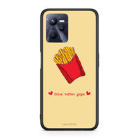 Thumbnail for Realme C35 Fries Before Guys Θήκη Αγίου Βαλεντίνου από τη Smartfits με σχέδιο στο πίσω μέρος και μαύρο περίβλημα | Smartphone case with colorful back and black bezels by Smartfits