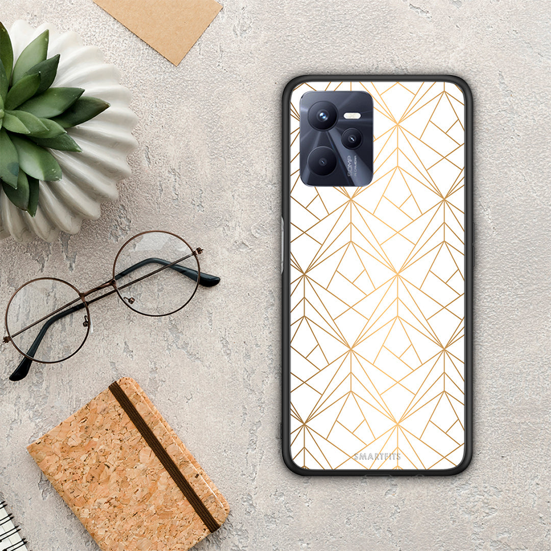 Geometric Luxury White - Realme C35 / Narzo 50a Prime Case