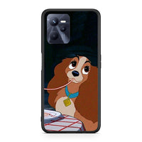 Thumbnail for Realme C35 Lady And Tramp 2 Θήκη Αγίου Βαλεντίνου από τη Smartfits με σχέδιο στο πίσω μέρος και μαύρο περίβλημα | Smartphone case with colorful back and black bezels by Smartfits