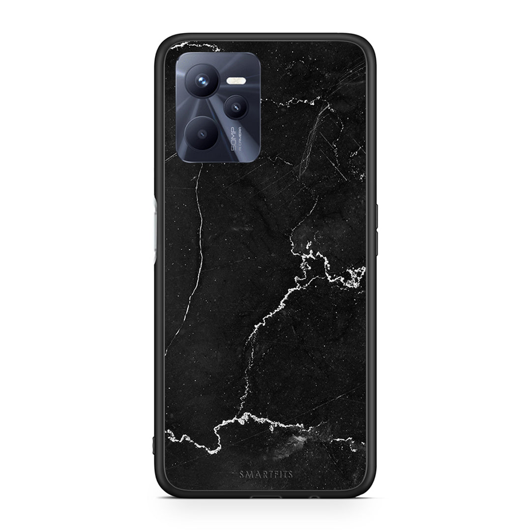 1 - Realme C35 black marble case, cover, bumper