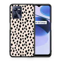 Thumbnail for Θήκη Realme C35 New Polka Dots από τη Smartfits με σχέδιο στο πίσω μέρος και μαύρο περίβλημα | Realme C35 New Polka Dots case with colorful back and black bezels