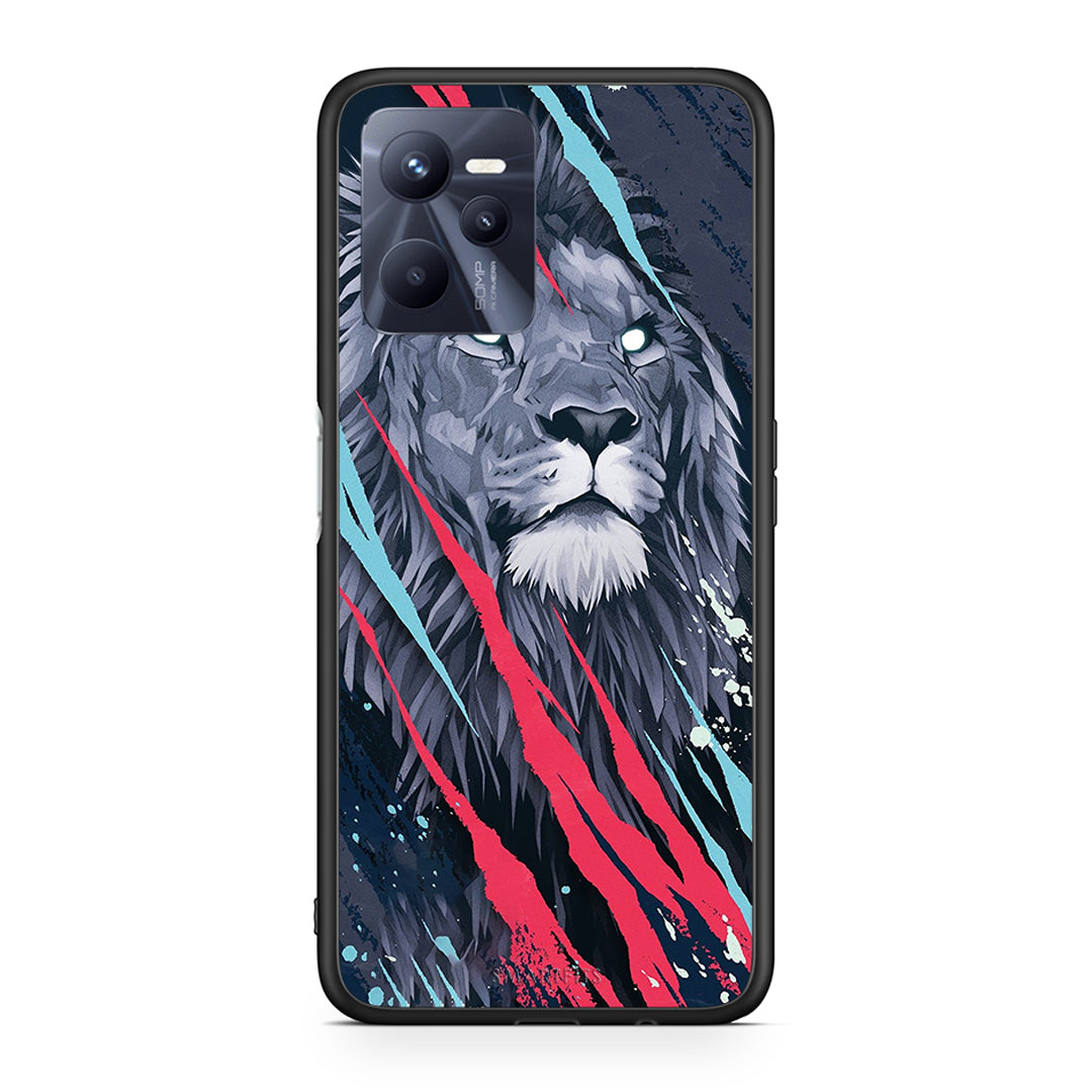 4 - Realme C35 Lion Designer PopArt case, cover, bumper