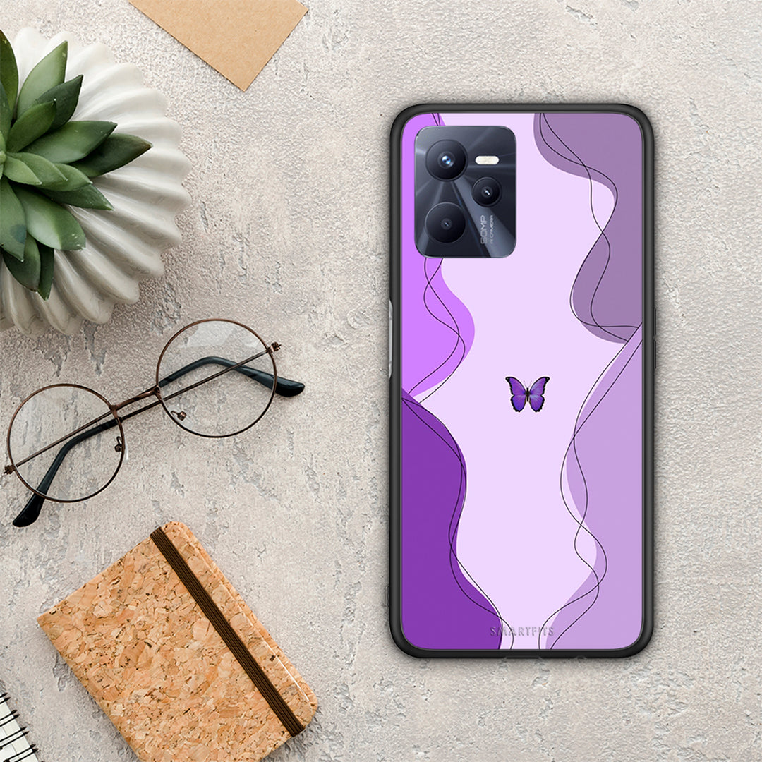 Purple Mariposa - Realme C35 / Narzo 50A Prime case