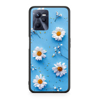 Thumbnail for Realme C35 Real Daisies θήκη από τη Smartfits με σχέδιο στο πίσω μέρος και μαύρο περίβλημα | Smartphone case with colorful back and black bezels by Smartfits