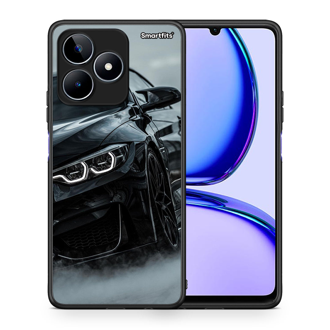 Θήκη Realme C53 Black BMW από τη Smartfits με σχέδιο στο πίσω μέρος και μαύρο περίβλημα | Realme C53 Black BMW case with colorful back and black bezels