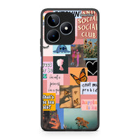 Thumbnail for Realme C53 Collage Bitchin Θήκη Αγίου Βαλεντίνου από τη Smartfits με σχέδιο στο πίσω μέρος και μαύρο περίβλημα | Smartphone case with colorful back and black bezels by Smartfits