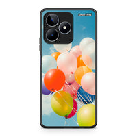 Thumbnail for Realme C53 Colorful Balloons θήκη από τη Smartfits με σχέδιο στο πίσω μέρος και μαύρο περίβλημα | Smartphone case with colorful back and black bezels by Smartfits