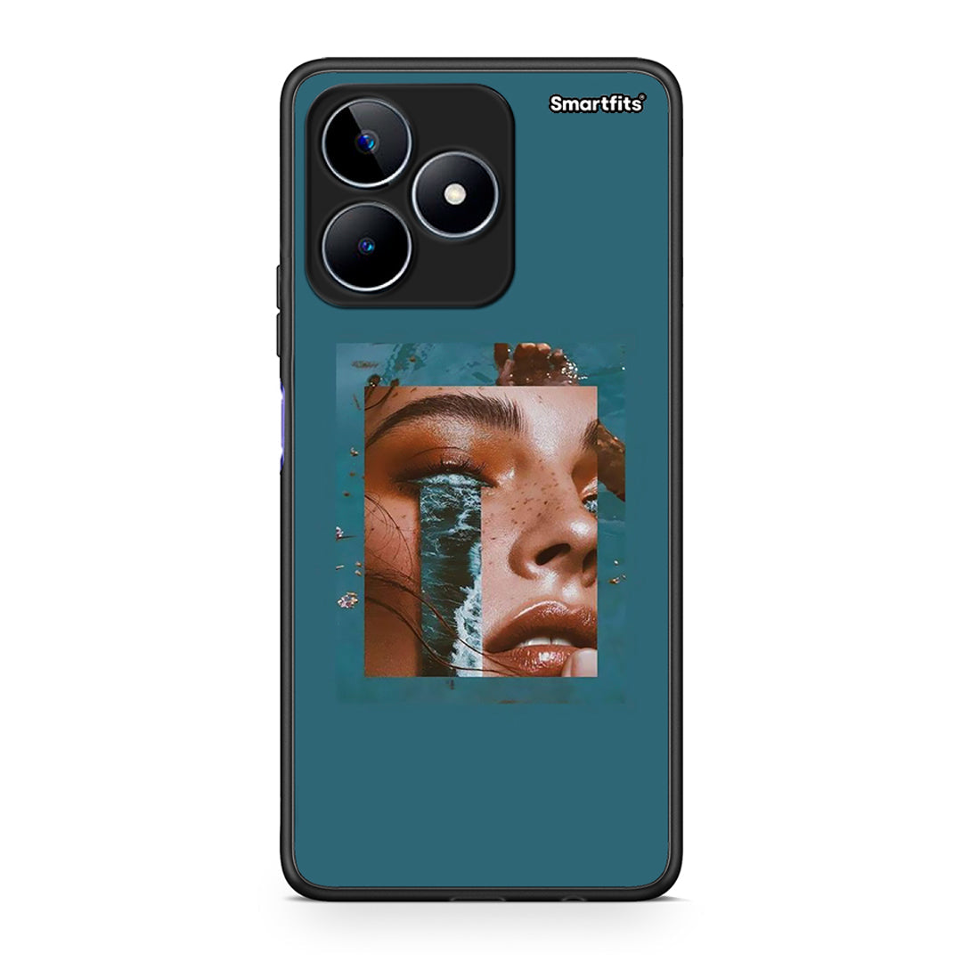 Realme C53 Cry An Ocean θήκη από τη Smartfits με σχέδιο στο πίσω μέρος και μαύρο περίβλημα | Smartphone case with colorful back and black bezels by Smartfits