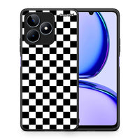Thumbnail for Θήκη Realme C53 Squares Geometric από τη Smartfits με σχέδιο στο πίσω μέρος και μαύρο περίβλημα | Realme C53 Squares Geometric case with colorful back and black bezels