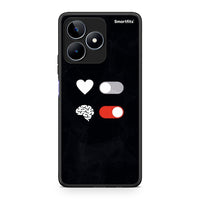 Thumbnail for Realme C53 Heart Vs Brain Θήκη Αγίου Βαλεντίνου από τη Smartfits με σχέδιο στο πίσω μέρος και μαύρο περίβλημα | Smartphone case with colorful back and black bezels by Smartfits