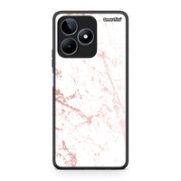 Thumbnail for 116 - Realme C53 Pink Splash Marble case, cover, bumper