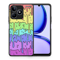 Thumbnail for Θήκη Realme C53 Melting Rainbow από τη Smartfits με σχέδιο στο πίσω μέρος και μαύρο περίβλημα | Realme C53 Melting Rainbow case with colorful back and black bezels