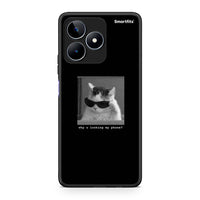 Thumbnail for Realme C53 Meme Cat θήκη από τη Smartfits με σχέδιο στο πίσω μέρος και μαύρο περίβλημα | Smartphone case with colorful back and black bezels by Smartfits