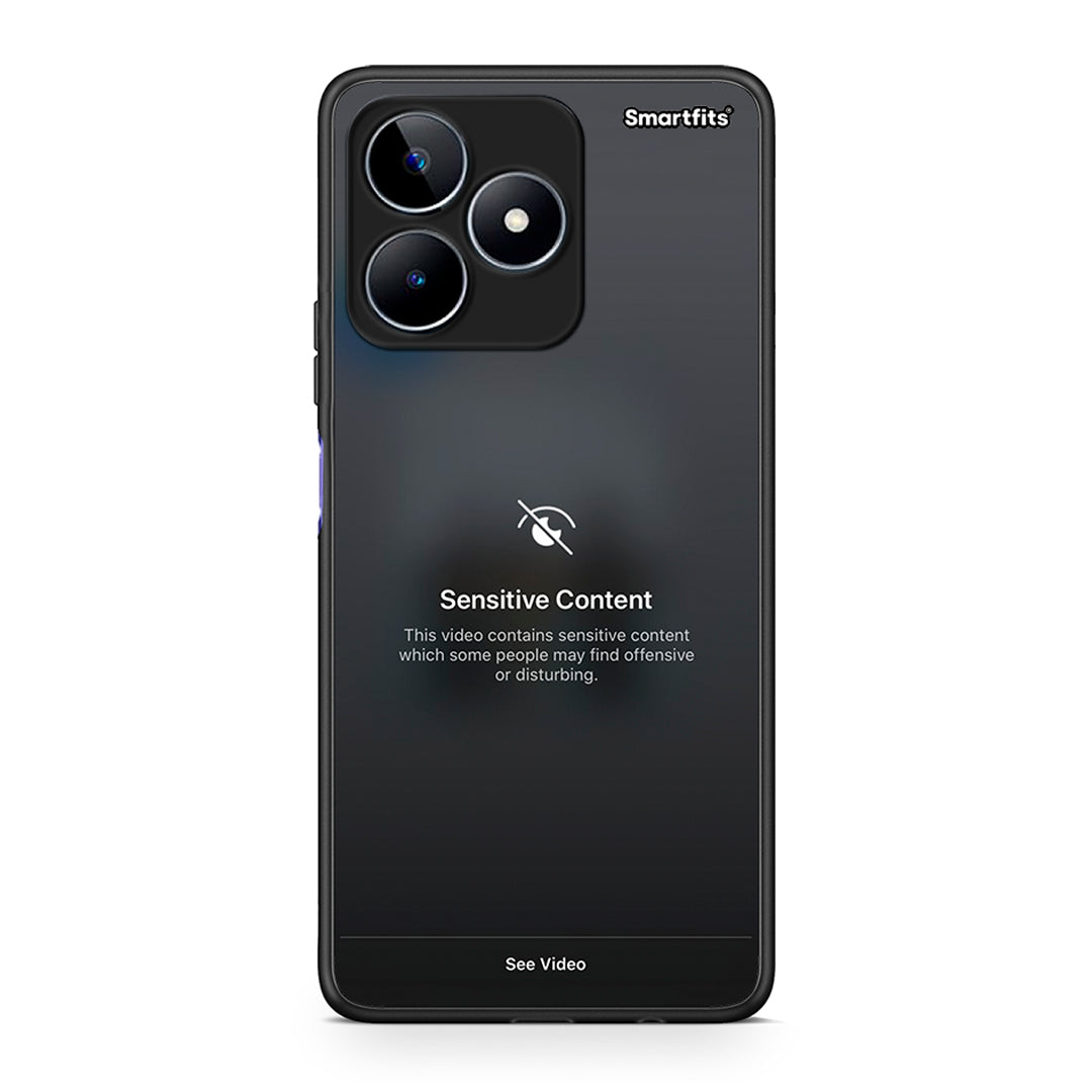Realme C53 Sensitive Content θήκη από τη Smartfits με σχέδιο στο πίσω μέρος και μαύρο περίβλημα | Smartphone case with colorful back and black bezels by Smartfits
