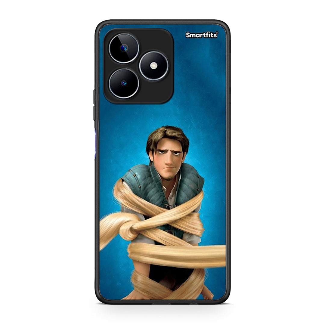 Realme C53 Tangled 1 Θήκη Αγίου Βαλεντίνου από τη Smartfits με σχέδιο στο πίσω μέρος και μαύρο περίβλημα | Smartphone case with colorful back and black bezels by Smartfits