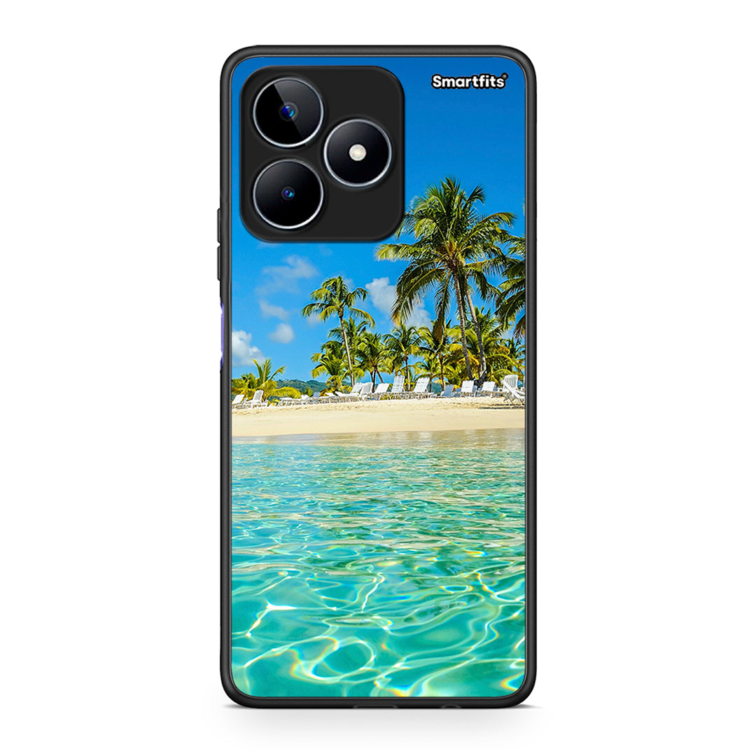 Realme C53 Tropical Vibes Θήκη από τη Smartfits με σχέδιο στο πίσω μέρος και μαύρο περίβλημα | Smartphone case with colorful back and black bezels by Smartfits