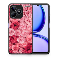 Thumbnail for Θήκη Realme C53 RoseGarden Valentine από τη Smartfits με σχέδιο στο πίσω μέρος και μαύρο περίβλημα | Realme C53 RoseGarden Valentine case with colorful back and black bezels