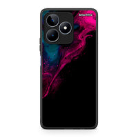 Thumbnail for 4 - Realme C53 Pink Black Watercolor case, cover, bumper