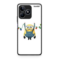 Thumbnail for Realme C53 Xmas Minion Lights θήκη από τη Smartfits με σχέδιο στο πίσω μέρος και μαύρο περίβλημα | Smartphone case with colorful back and black bezels by Smartfits