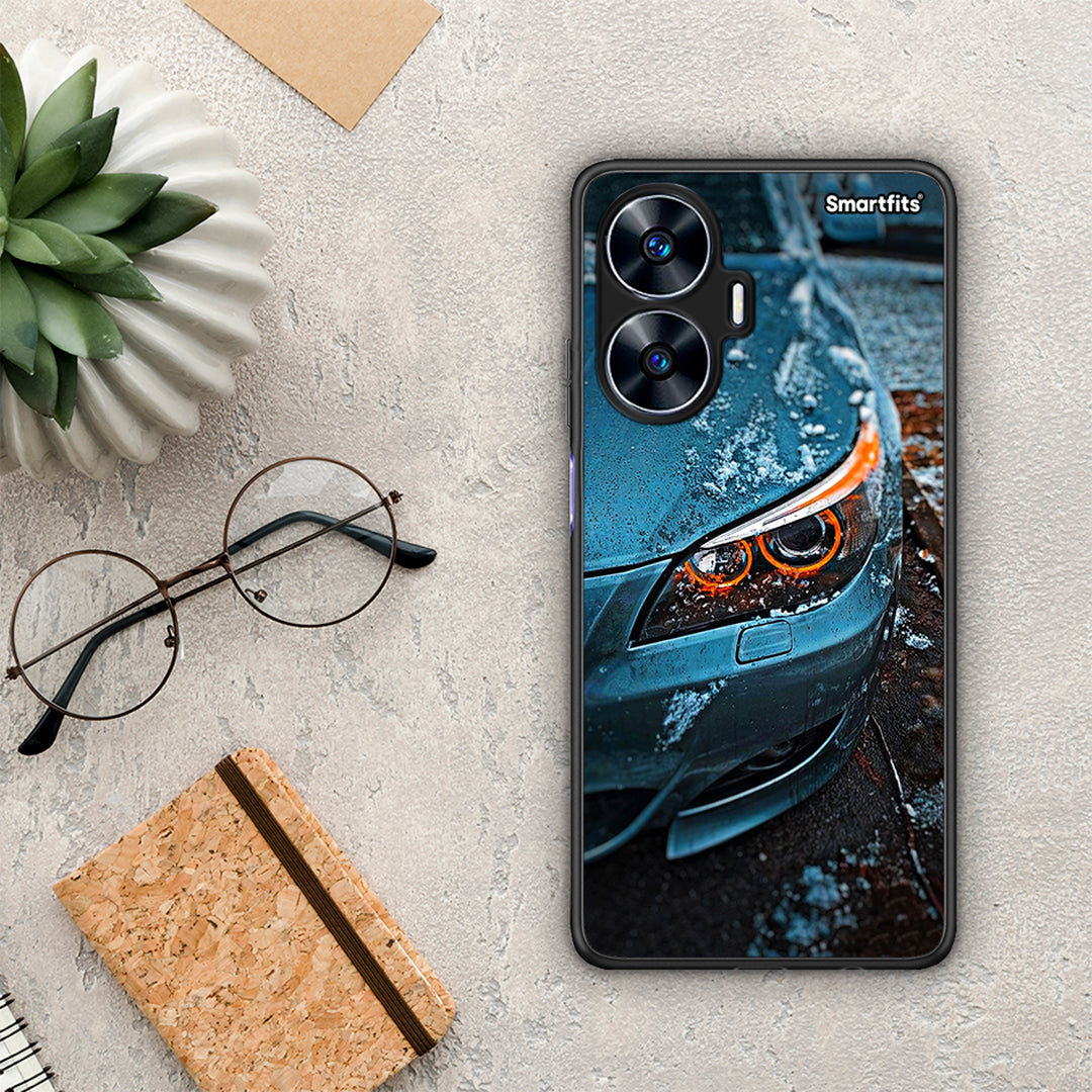 Θήκη Realme C55 Dual Bmw E60 από τη Smartfits με σχέδιο στο πίσω μέρος και μαύρο περίβλημα | Realme C55 Dual Bmw E60 Case with Colorful Back and Black Bezels