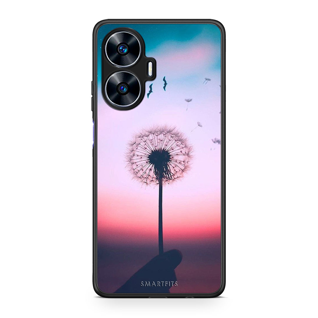 Θήκη Realme C55 Dual Boho Wish από τη Smartfits με σχέδιο στο πίσω μέρος και μαύρο περίβλημα | Realme C55 Dual Boho Wish Case with Colorful Back and Black Bezels