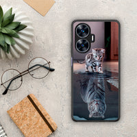 Thumbnail for Θήκη Realme C55 Dual Cute Tiger από τη Smartfits με σχέδιο στο πίσω μέρος και μαύρο περίβλημα | Realme C55 Dual Cute Tiger Case with Colorful Back and Black Bezels